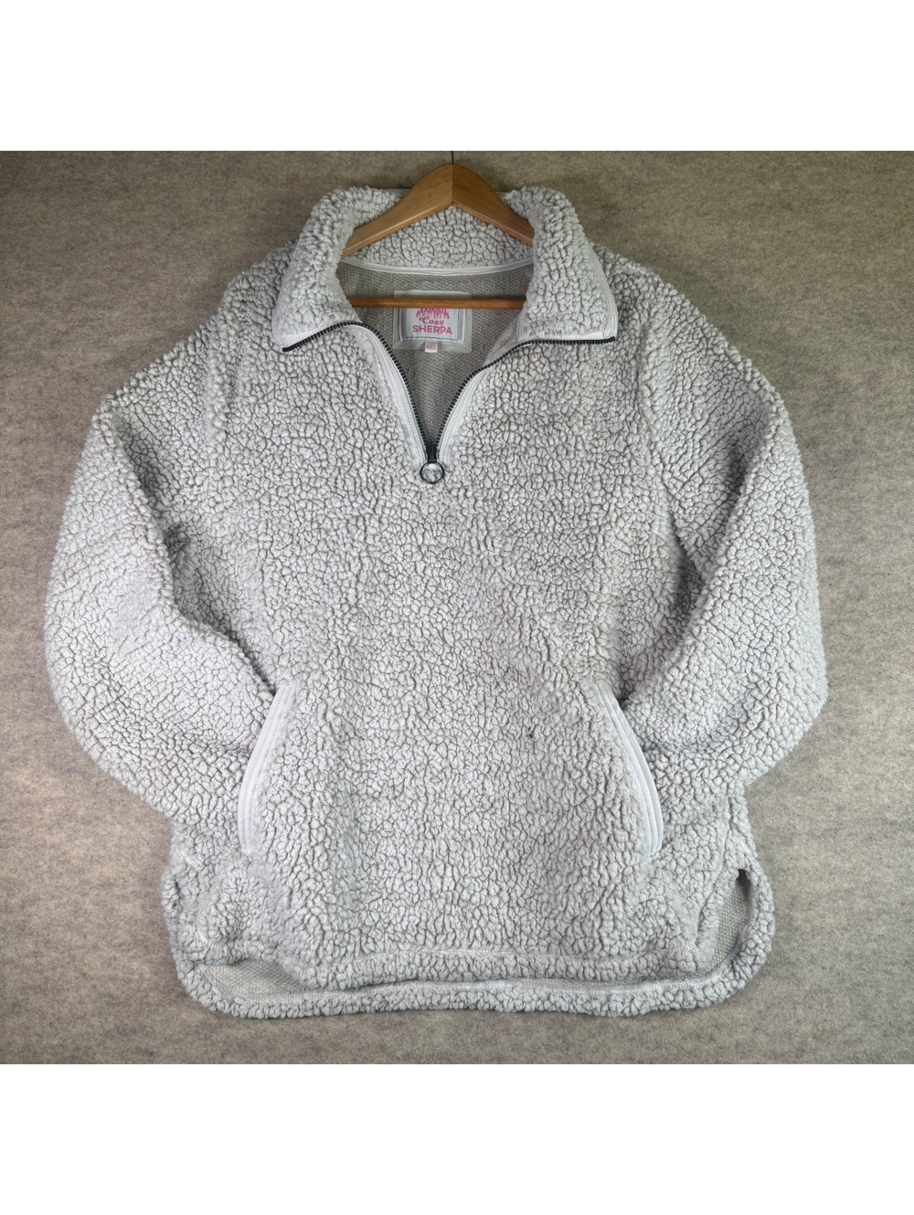 Cozy Sherpa XXL Faux Fur Pullover Jacket in New Ivory